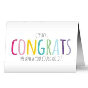 Congrats Personalized Greeting Card